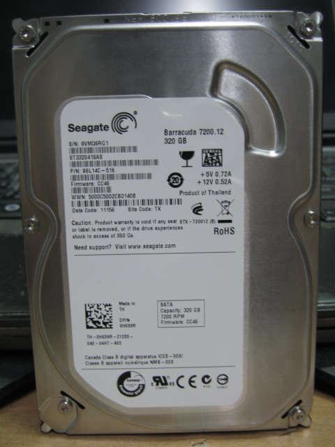 HDD SATA ขนาด 320 G เอาไว้ใช้งานทั่วไปครับ