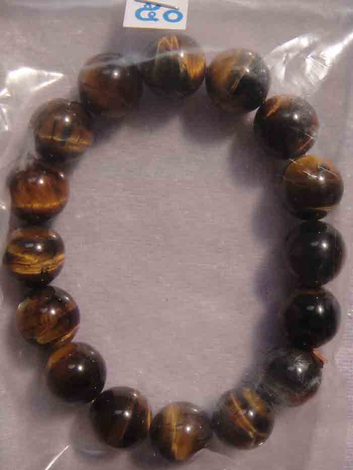 สร้อยข้อมือหินสีอัญมณี “ไทเกอร์อายส์ (Tiger eye stone)” แก้ปีชง 2558 ขนาด 13 ม.ม. สวยจริง ถูกกว่า...