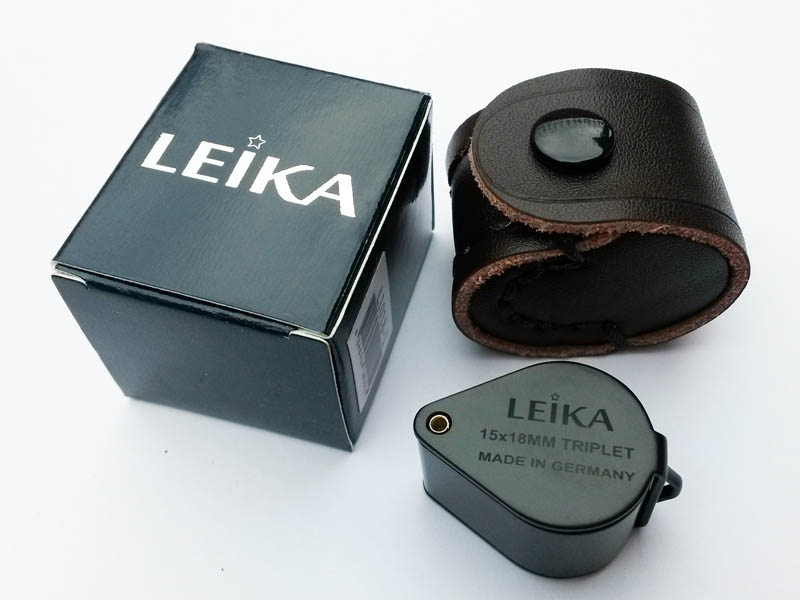 กล้อง** leika15*18mm** สีดำ(MAND IN GERMAN) เลนส์แก้ว3ชั้นเคลือบมัลติโค๊ดตัดแสงพร้อมซองหนังและผ้าไมโ