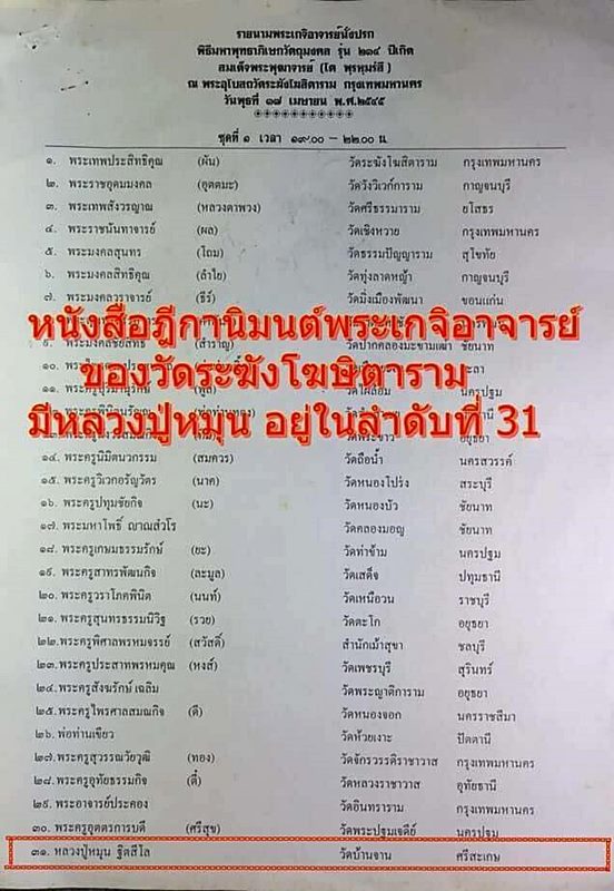 เก็บก่อนแรง..!!สมเด็จวัดระฆัง รุ่น 214 ปีเกิด( พิมพ์นิยม เกศทะลุซุ้ม ) หลวงปู่หมุนร่วมเสก