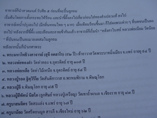 ลูกอมพุทธโคดม (ลูกอมพุทโธ) รุ่น6 อ. เสริมศิลป์ ขอนวงศ์