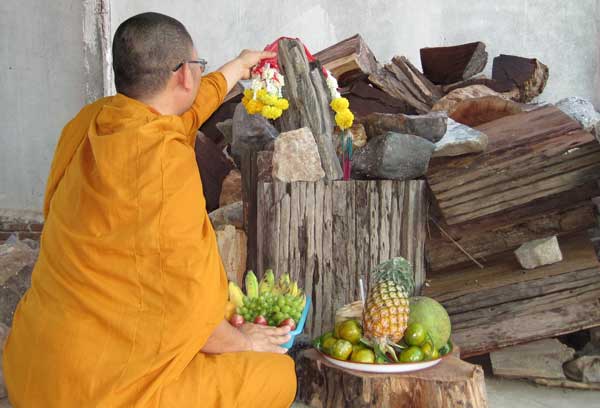 พระนาคปรกแกะจากไม้ตะเคียนดำ1000 ปีปลุกเสกโดยหลวงปู่คำบุ วัดกุดชมภู จ.อุบลราชธานี - คณาจารย์อิสาน