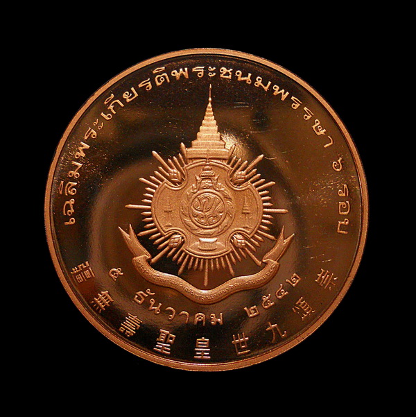 @@วัดใจ 40 บาท @@เหรียญร ร.9 ทรงงาน บล๊อกสวิสเซอร์แลนด์ เฉลิมพระเกียรติพระชนมพรรษา อายุครบ 6 รอบ