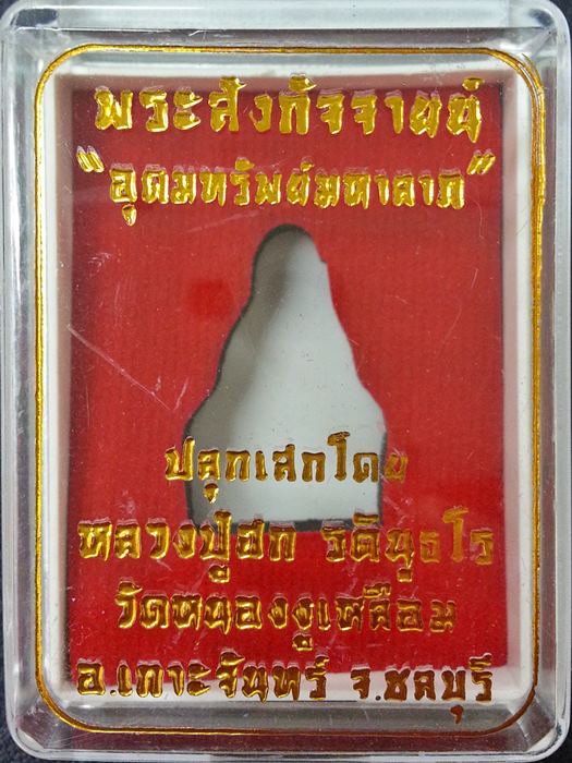 พระสังกัจจายน์ อุดมทรัพย์มหาลาภ หลวงปู่ฮก วัดราฏร์เรืองสุข เนื้อชนวนทองผสม No.480