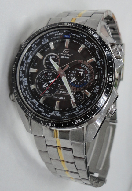 นาฬิกา CASIO EDIFICE ฟังก์ชั่นเพียบ Tough Solar กระจกมิเนอรัล