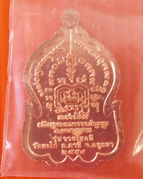 เหรียญรุ่นรวยโชคดี(กฐินวัดหัวคุ้ง 30 เหรียญ) หลวงพ่อรวย วัดตะโก จ.อยุธยา