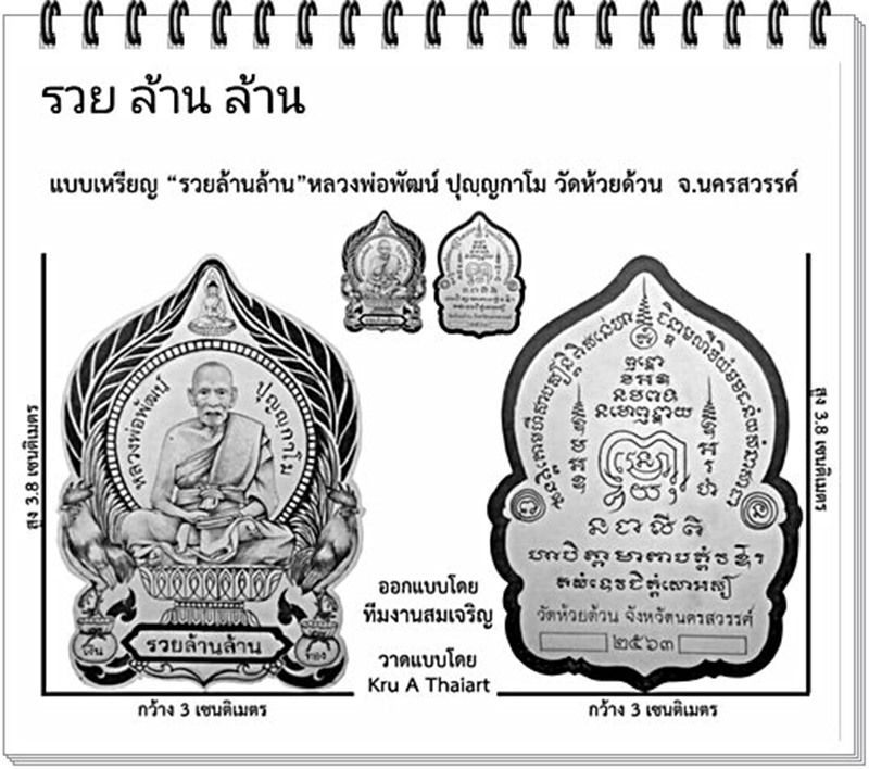 พระผงนั่งพาน รวย ล้าน ล้าน หลวงพ่อพัฒน์ ปุญญกาโม วัดห้วยด้วน นครสวรรค์