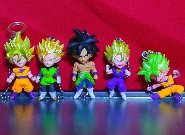 พวงกุญแจsuper dragon ball heroeพร้อมกัน 5 ตัว ไม่ผ่านการใช้งานจากต่างประเทศ