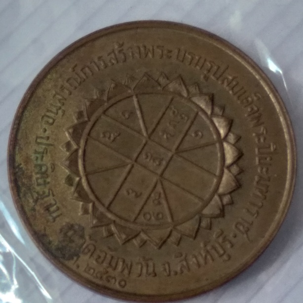 เหรียญรัชกาลที่5 หลวงพ่อจรัล วัดอัมพวา สร้างปี2530