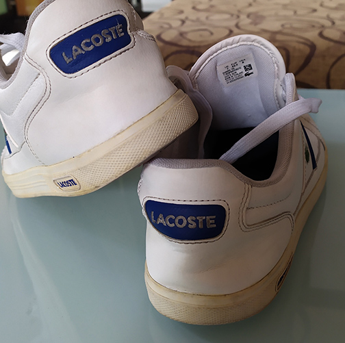 รองเท้า Lacoste ของแท้ หนัง สีขาว ยอดนิยม