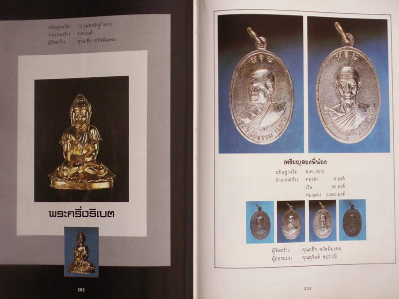 หนังสือหายาก...หนังสือประวัติและภาพพระเครื่องสมเด็จพระพุทธโฆษาจารย์ (เจริญ) และท่านเจ้าคุณนรฯ ของทีม