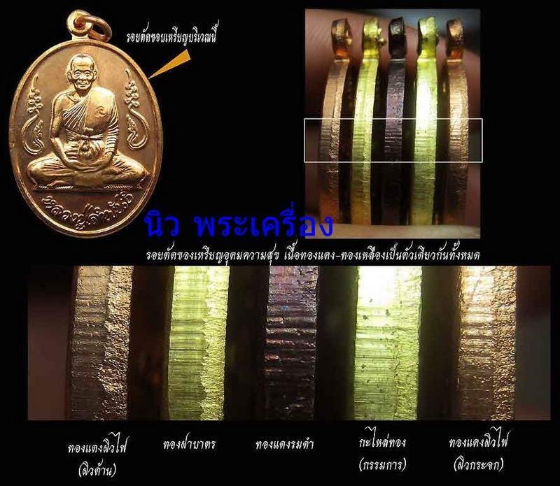 เหรียญอุดมความสุข หลวงปู่คำพันธ์ โฆสปัญโญ ปี 40 เนื้อทองแดงรมดำ สวยกริบ เชิญชมครับ - 5