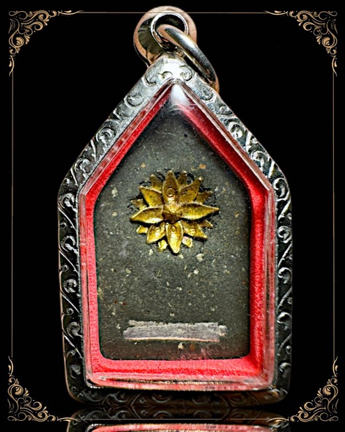 ขุนแผนแม่พิกุลพิมพ์เล็กเนื้อดำเพชรพระกาฬโรยผงตะใบวัชระธาตุตะกรุดเงิน - 2