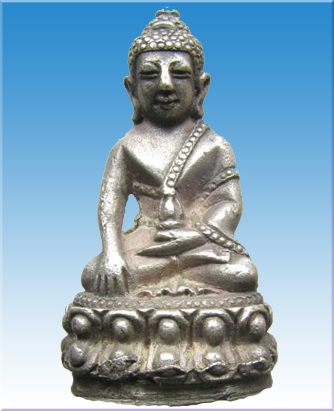 พระกริ่งรุ่นบุญอุปถัมภ์หลวงปู่บุญเนื้อเงิน - 1