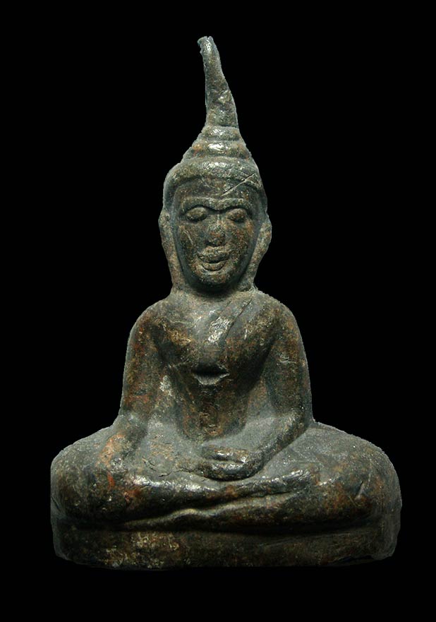 พระท่ากระดาน เนื้อตะกั่วสนิมแดง วัดบ้านทอง(ท่าล้อ) ปี 2516 - 1