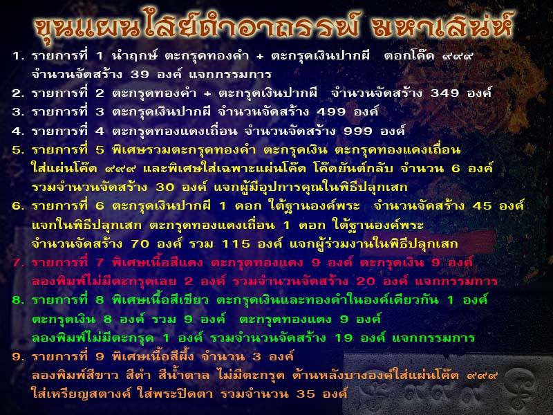 นำฤกษ์ขุนแผนไสยดำอาถรรพ์มหาเสน่ห์ ตะกรุดทองคำ - ตะกรุดเงินปากผี เนื้อผงดำอาถรรพ์ "แจกกรรมการ"  - 5