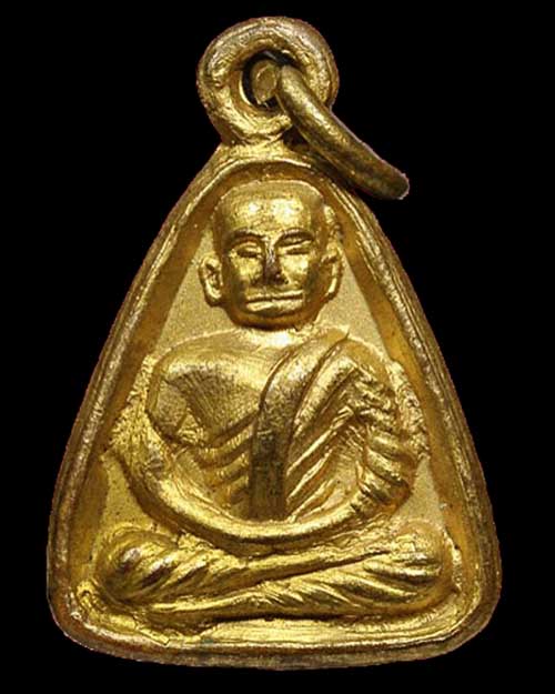 หลวงพ่อเงินจอบเล็ก บางคลาน ปี 2515 พิมพ์จอบเล็ก(แขนบั้ง นิยม) สวยวิ้งๆสวยมากๆเลี่ยมทองพร้อมใช้ - 1