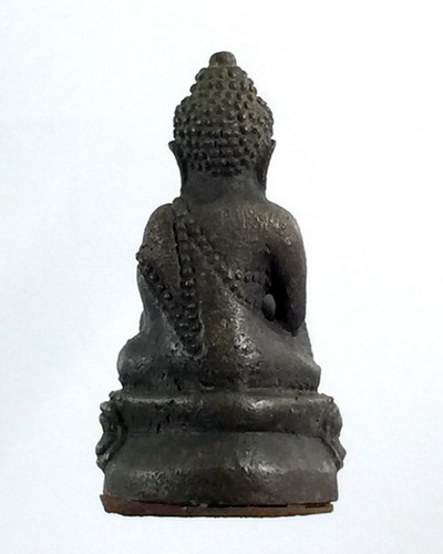 พระกริ่งรุ่นแรก "มหาลาภ รวยทันใจ" เนื้อเหล็กน้ำพี้ก้นตัน หมายเลข145 หลวงปู่พา วัดบัวระรมย์ - 2