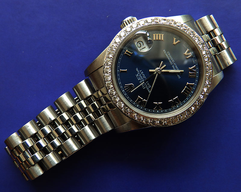 นาฬิกา Rolex Datejust Boy Size พร้อมกรอบฝังเพชร มือสอง.... - 3