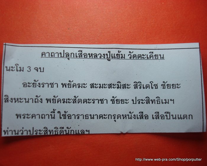 เสือ!!! หลวงปู่แย้ม วัดตะเคียน รุ่นพิเศษ 9 ตะวัน 1 จันทรา เนื้อทองเหลืองผิวไฟเดิมไม่ตัดช่อ สวยมาก - 4