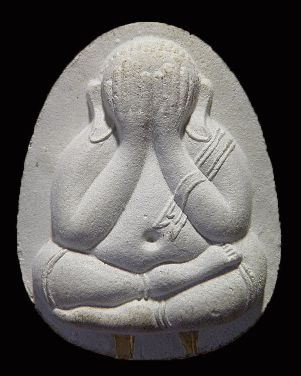 พระปิดตาเนื้อผงจัมโบ้ หลวงปู่โต๊ะ วัดประดู่ฉฉิมพลี รุ่น เพชรรุ่งโรจน์ ตะกรุด ทองคำคู่ ปี 2535 พิธีมห - 1