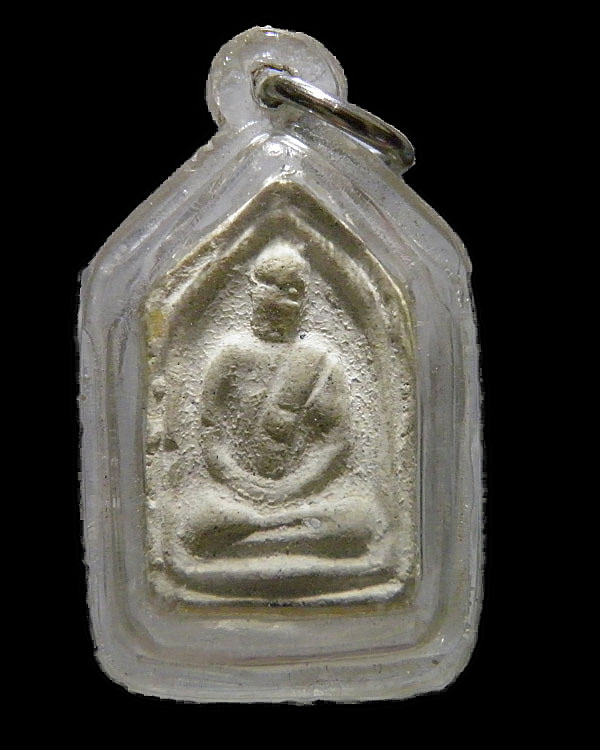 พระรูปเหมือนหลวงปู่เผือก วัดกิ่งแก้ว จ.สมุทรปราการ สภาพสวยเลี่ยมเก่าไม่ทราบปีจัดสร้าง พระแท้พระบ้ - 1