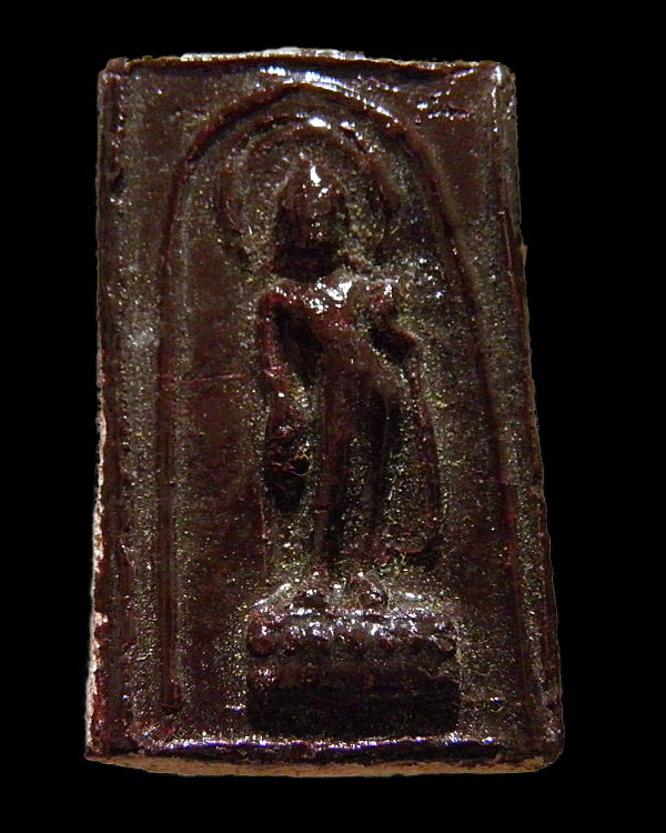 พระพุทธพิมพ์ลีลาประธานพร(พิมพ์นิยม) หลวงพ่อกึ๋น วัดดอน ยานนาวา กรุงเทพฯพ.ศ.2489 มวลสารสมเด็จวัดระฆัง - 1