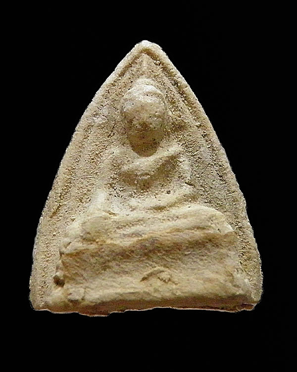 พระพิมพ์หลวงพ่อโต พิมพ์เล็ก กรุวัดหลักสี่ราษฎร์สโมสร สมุทรสาคร ปี ๒๕๐๐ เนื้อผงพุทธคุณ หลวงพ่อรุ่ง หล - 1