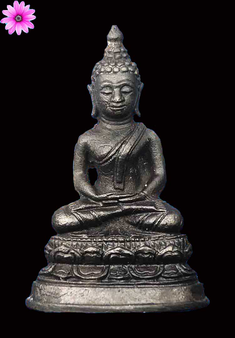 รูปหล่อหลวงปู่คำพันธ์ วัดธาตุมหาชัย จ.นครพนม ปี 2536 พิมพ์พระพุทธ รุ่นปฐวีธาตุ - 1