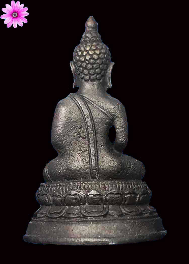 รูปหล่อหลวงปู่คำพันธ์ วัดธาตุมหาชัย จ.นครพนม ปี 2536 พิมพ์พระพุทธ รุ่นปฐวีธาตุ - 2