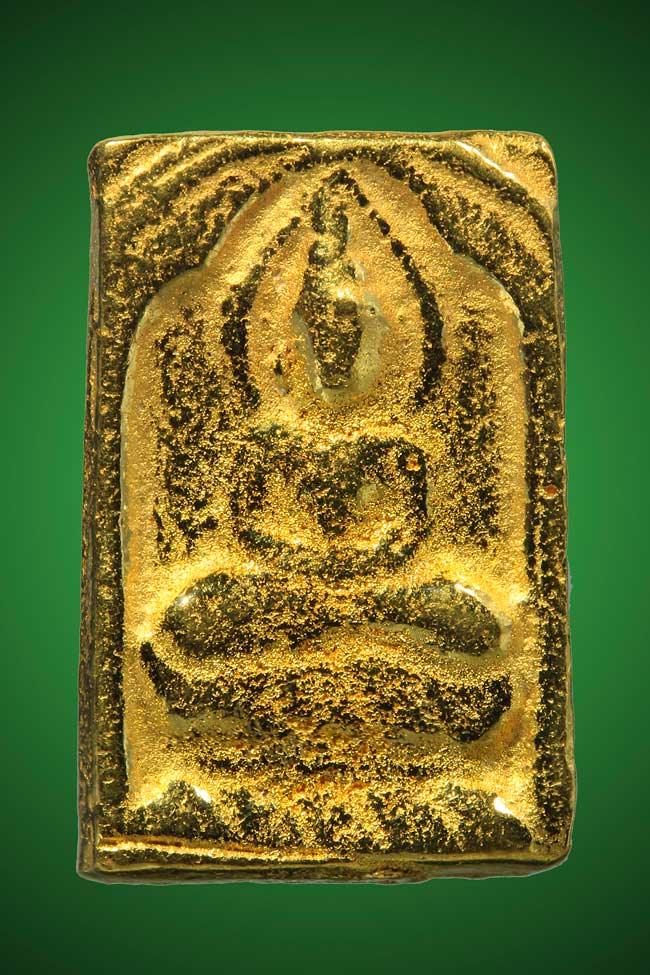 พระพิมพ์หลวงปู่ศุข เนื้อทองคำ สร้างโดยหลวงพ่อสมชาย วัดปริวาส - 1