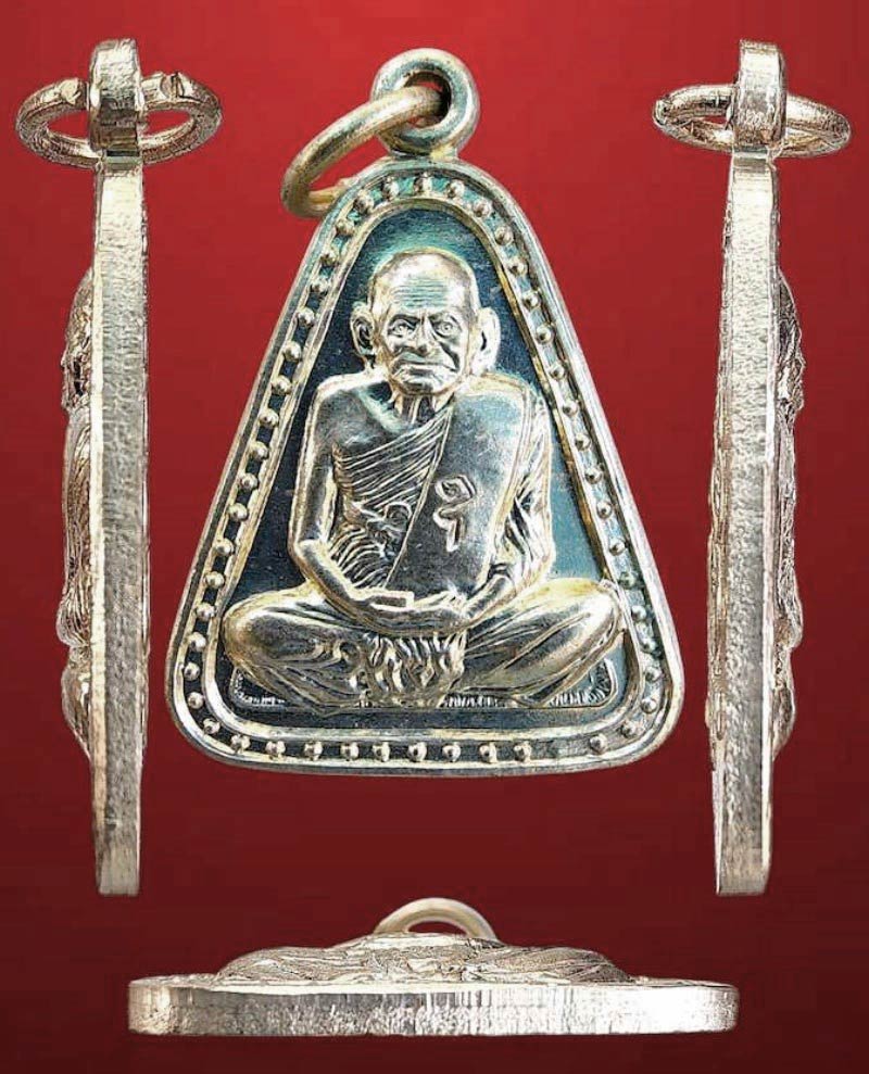 หลวงพ่อเงิน วัดบางคลาน ปี 37 พร้อมบัตรรับรอง พิมพ์จอบใหญ่ รุ่นเพิร์ท สวย คม สมบูรณ์ เชิญชมครับ - 3