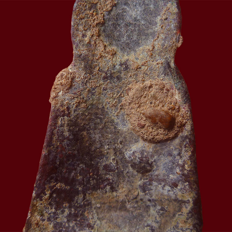 พระอู่ทองตะกวน เนื้อตะกั่วสนิมแดง - 4