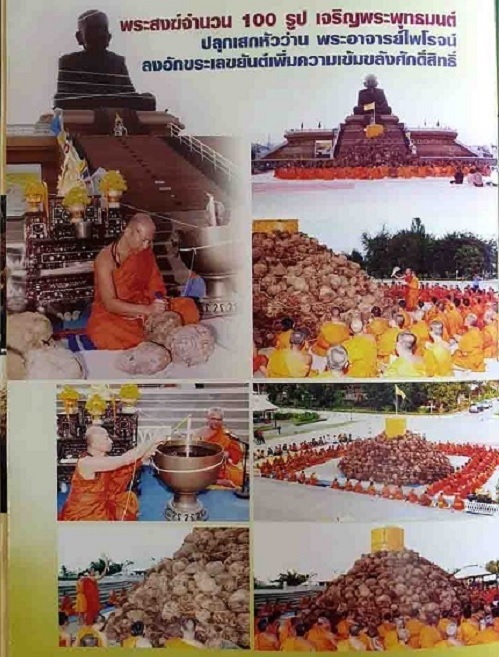 หลวงปู่ทวด-พระราหู รุ่นปาฏิหาริย์ วัดห้วยมงคล ปี2549 พิมพ์ใหญ่ เนื้อว่าน108 ผสมผงตะไบ+ผงแร่ - 5