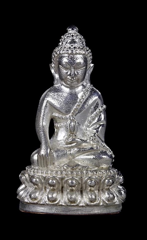 พระกริ่งตากสินมหาราชเนื้อเงินหลวงพ่อสิงห์วัดเขาหวายเป็นประธานเทหล่อ - 1