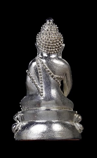 พระกริ่งตากสินมหาราชเนื้อเงินหลวงพ่อสิงห์วัดเขาหวายเป็นประธานเทหล่อ - 2