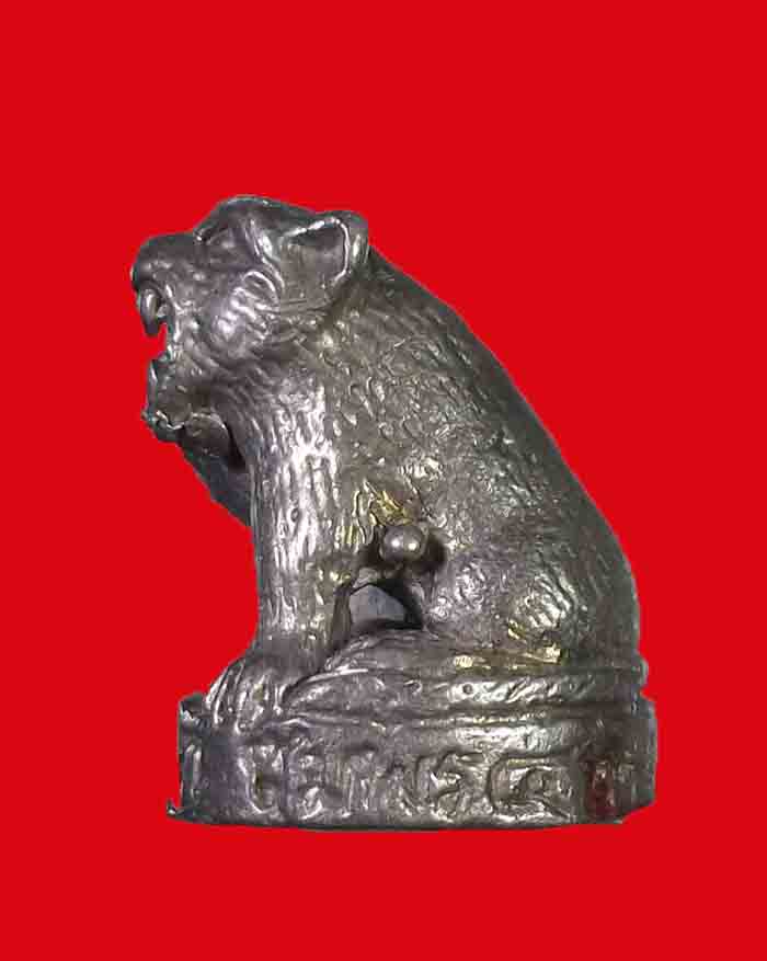 เสือสะท้านแผ่นดิน หลวงพ่อบุญมา วัดถ้ำโพงพาง จ.ชุมพร รุ่นแรก เนื้อเงิน ปี 47 พร้อมกล่องกำมะหยี่ - 3