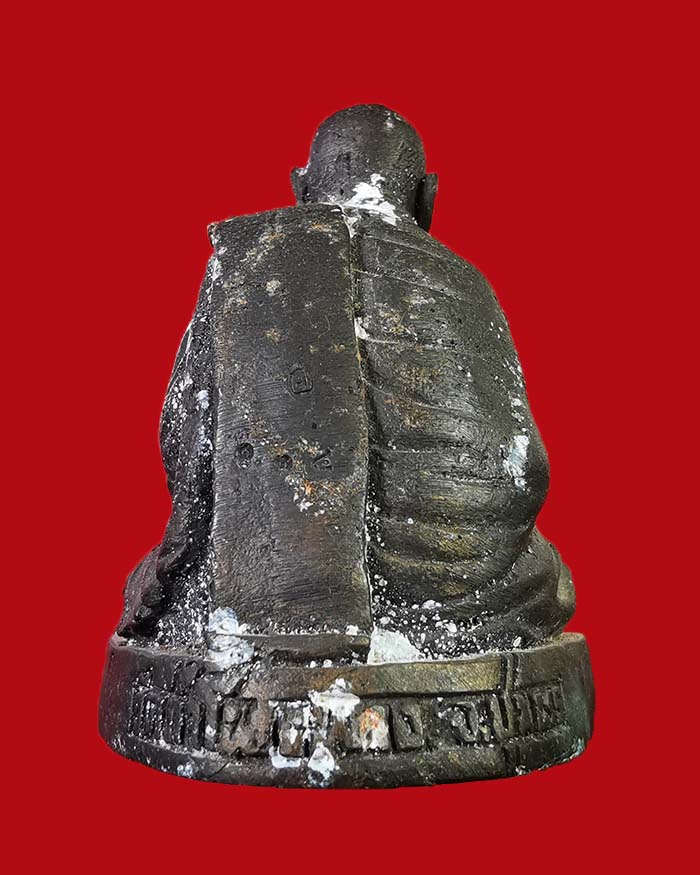 พระบูชาตั้งหน้ารถ หลวงพ่อบุญมา วัดถ้ำโพงพาง จ.ชุมพร ขนาด 1.5 นิ้ว - 2