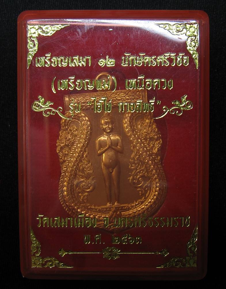 เหรียญไอ้ไข่กายสิทธิ์ เหรียญเสมาสิบสองนักษัตร วัดเสมาเมือง จ.นครศรีธรรมราช - 3