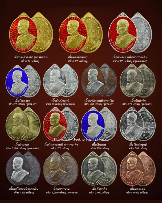 เหรียญรูปไข่ เลื่อนสมณศักดิ์ หลวงปู่มหาศิลา สิริจันโท วัดโพธิ์ศรีสะอาด จ.กาฬสินธุ์ - 4