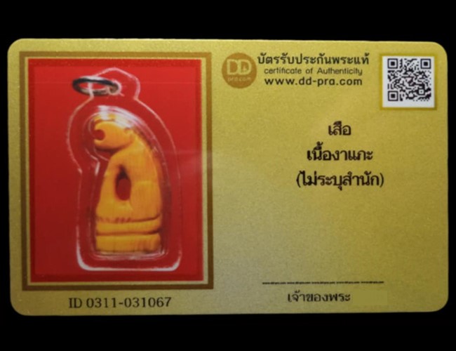 เสือ เนื้องาแกะ (ไม่ทราบที่) มีบัตรรับรอง - 5