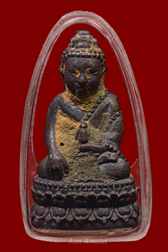 พระกริ่งเนื้อนวโลหะก้นอุดผง รุ่น มหาบารมี หลวงปู่บัว ถามโก วัดศรีบุรพาราม พศ.2555 หมายเลข 371 - 2