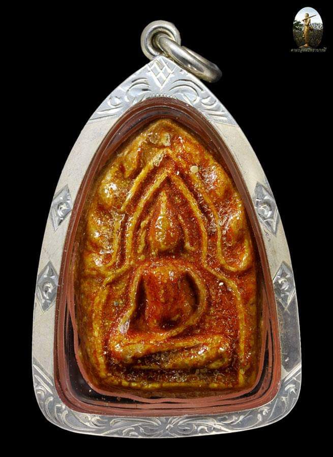 พระผงมีกิน พิมพ์ขุนแผนเคลือบ - 1