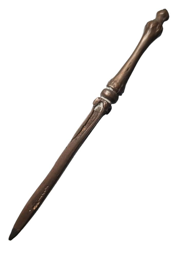 พระขรรค์เนื้อโลหะจารมือ ยุคแรกๆ ตอกโค๊ด พระอาจารย์ทิน วัดชายนา ปี 2554 ยาว 3 นิ้ว มีน้อยหายาก - 2