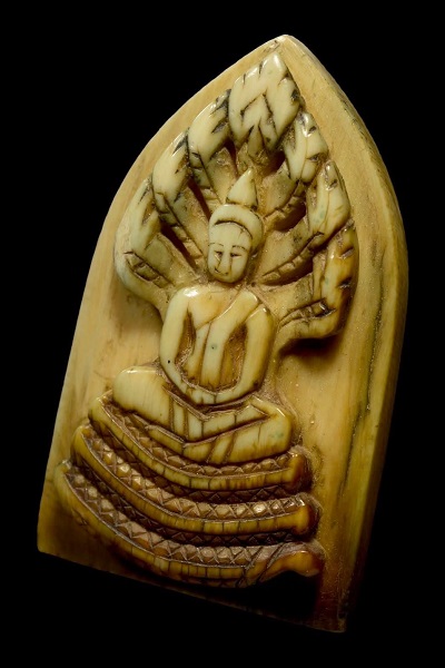 พระนาคปรกงาแกะ หลวงพ่อมุ่ย วัดดอนไร่ สุพรรณบุรี - 3