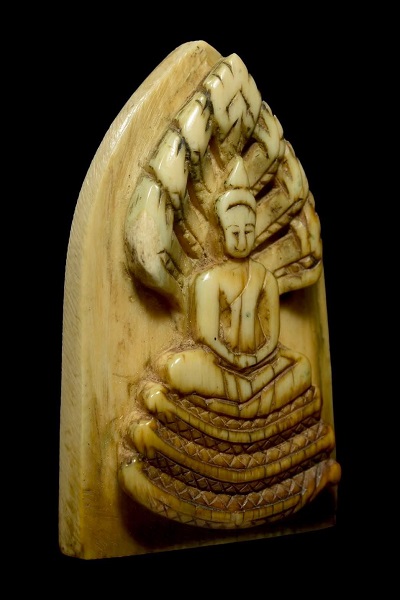 พระนาคปรกงาแกะ หลวงพ่อมุ่ย วัดดอนไร่ สุพรรณบุรี - 4