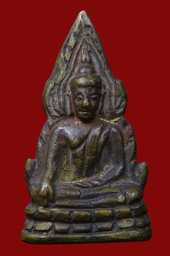 รูปหล่อ พระพุทธชินราช รุ่น อินโดจีน วัดสุทัศ ปี 2485 พิมพ็สังฆาฏิยาว มีโค็ต - 1