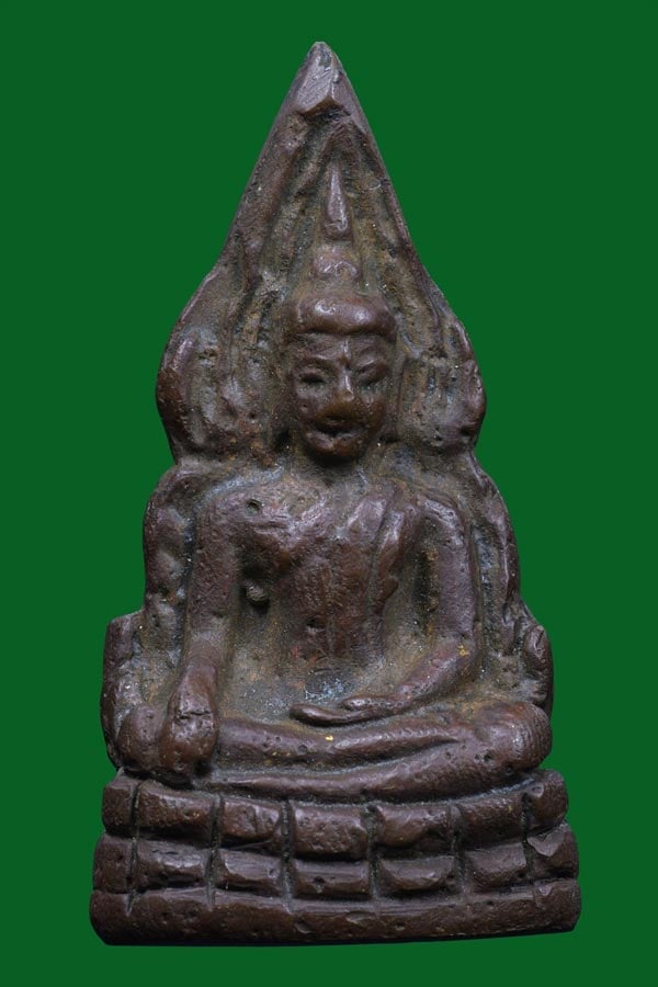 รูปหล่อ พระพุทธชินราช รุ่น อินโดจีน วัดสุทัศ ปี 2485 พิมพ็สังฆาฏิยาว มีโค็ต - 1