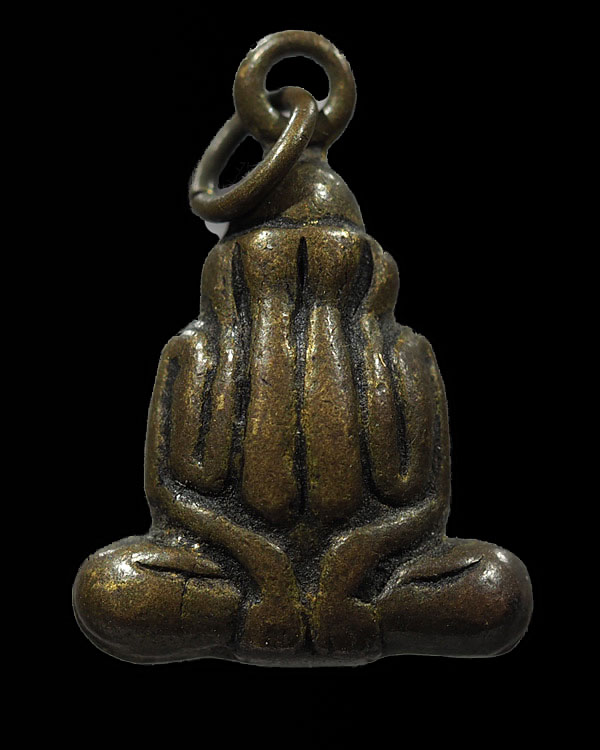 พระปิดตาลอยองค์บรรจุกริ่ง หลวงพ่อยุ้ย วัดบางกระปิ รุ่น 3 เนื้อทองผสม พิธีใหญ่ หลวงพ่อกวย วัดโฆสิตารา - 1