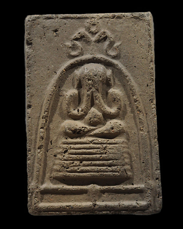 พระปิดตาซุ้มระฆัง(หายาก) เจ้าคุณเที่ยง วัดระฆังฯ กรุงเทพฯ ปี ๒๕๐๗ สร้างจากเนื้อดินหุ่นหรือดินไทย ที่ - 1